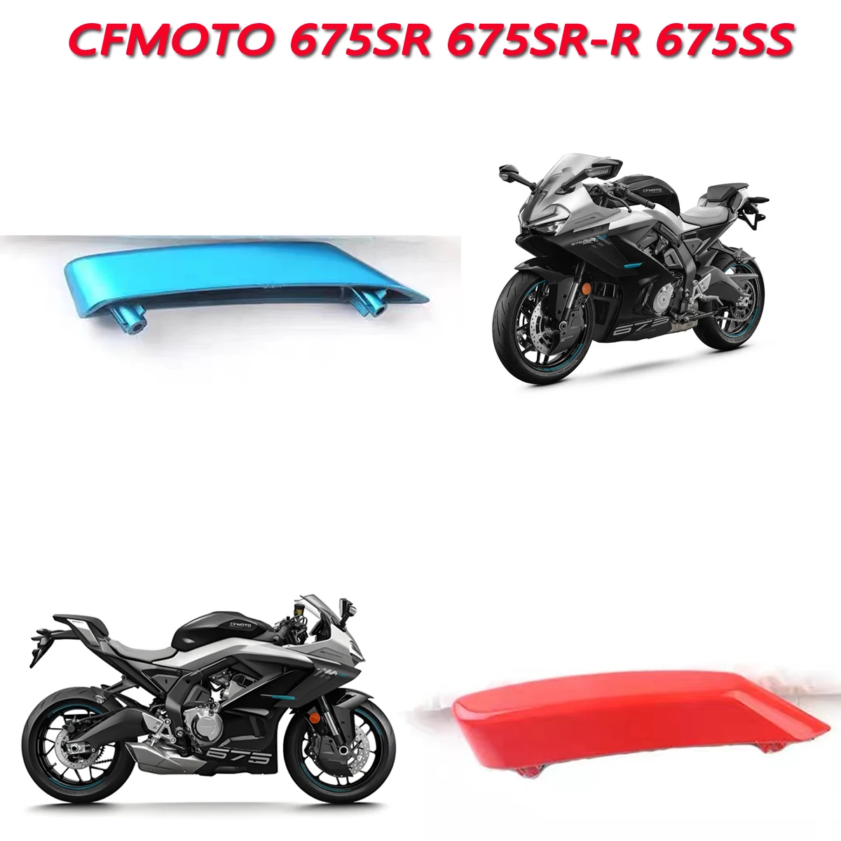 

Motorcycle original accessory 675SR fixed wing left and right mounting seat CF650-10 fixed wing slider Fit For CFMOTO 675SS SR-R