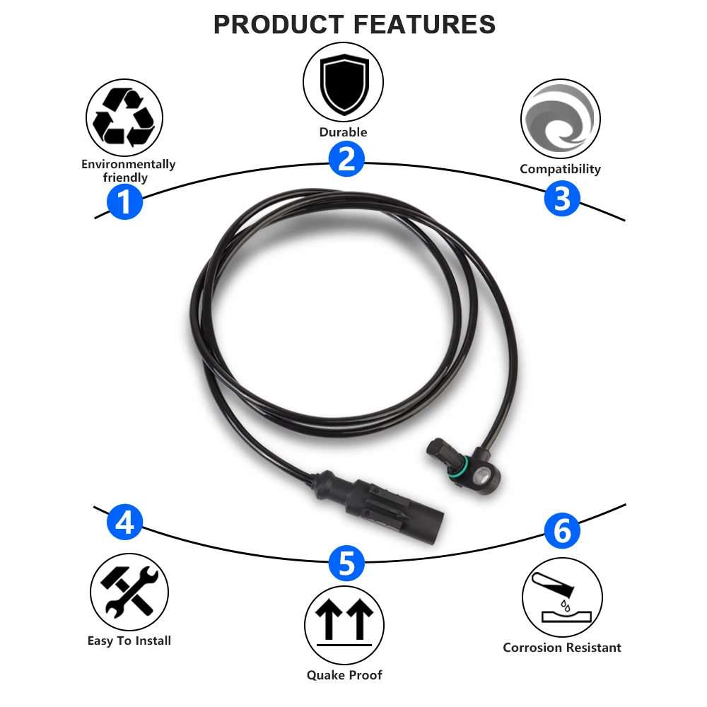Motorcycle Front Wheelspeed Sensor Rotational Speed Rear For BMW R1300GS F850GS F900GS ADV F750GS F800GS F900XR ABS Signal Wire