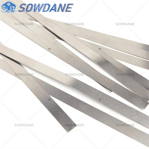 Imagen 2 del producto Tira Dental entera con borde dentado, Material de pulido para blanquear los dientes, barra de pulido de Metal de 4mm, tira de pulido con dentadura