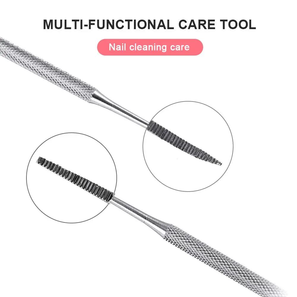 Steel Satin Edge Toenail Cleaning Hook Remove Nail Dirt Ingrown Toenail Lifter Manicure Foot Care Tool Pedicure Toenail Files