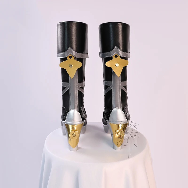 Gioco Zenless Zone Zero Lucia Scarpe Cosplay Stivali Stivali in pelle PU neri Anime Halloween Carnevale Puntelli per feste per donne Ragazze