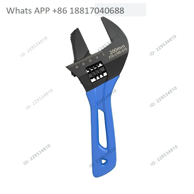 Thickened dual-purpose open wrench household tools heavy duty short handle bathroom movable wrench