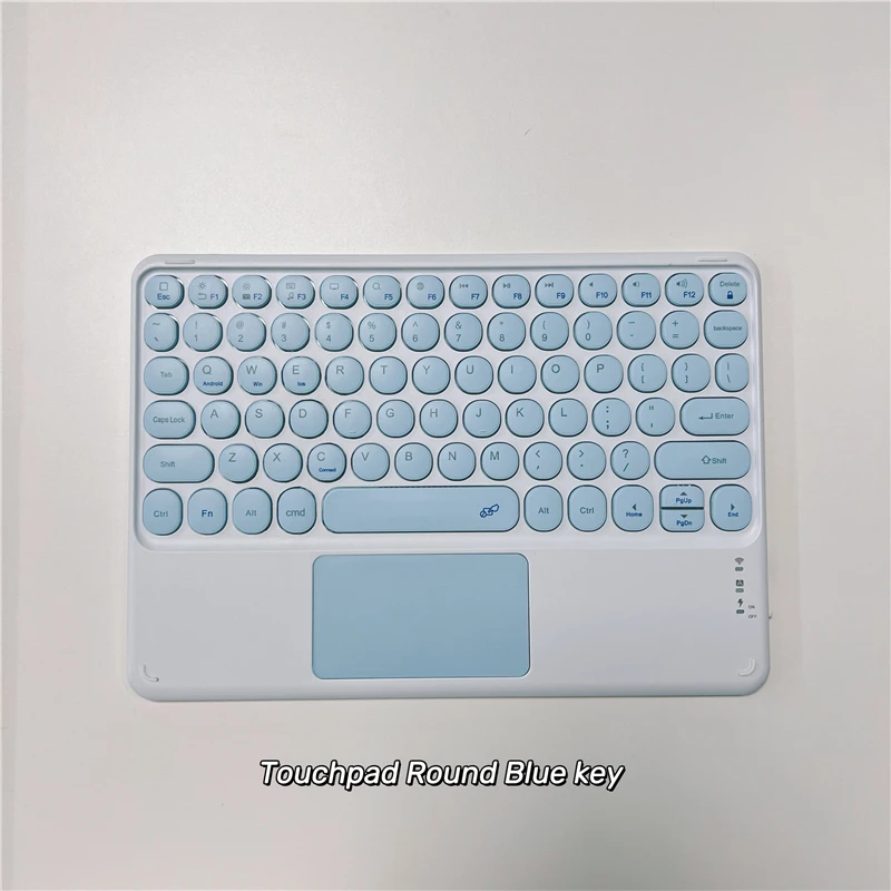 Wireless Bluetooth Keyboard with Touch Touchpad, Ultra-Slim Portable Rechargeable Keyboard for iPad, iPhone, iOS Android Windows - Image 4