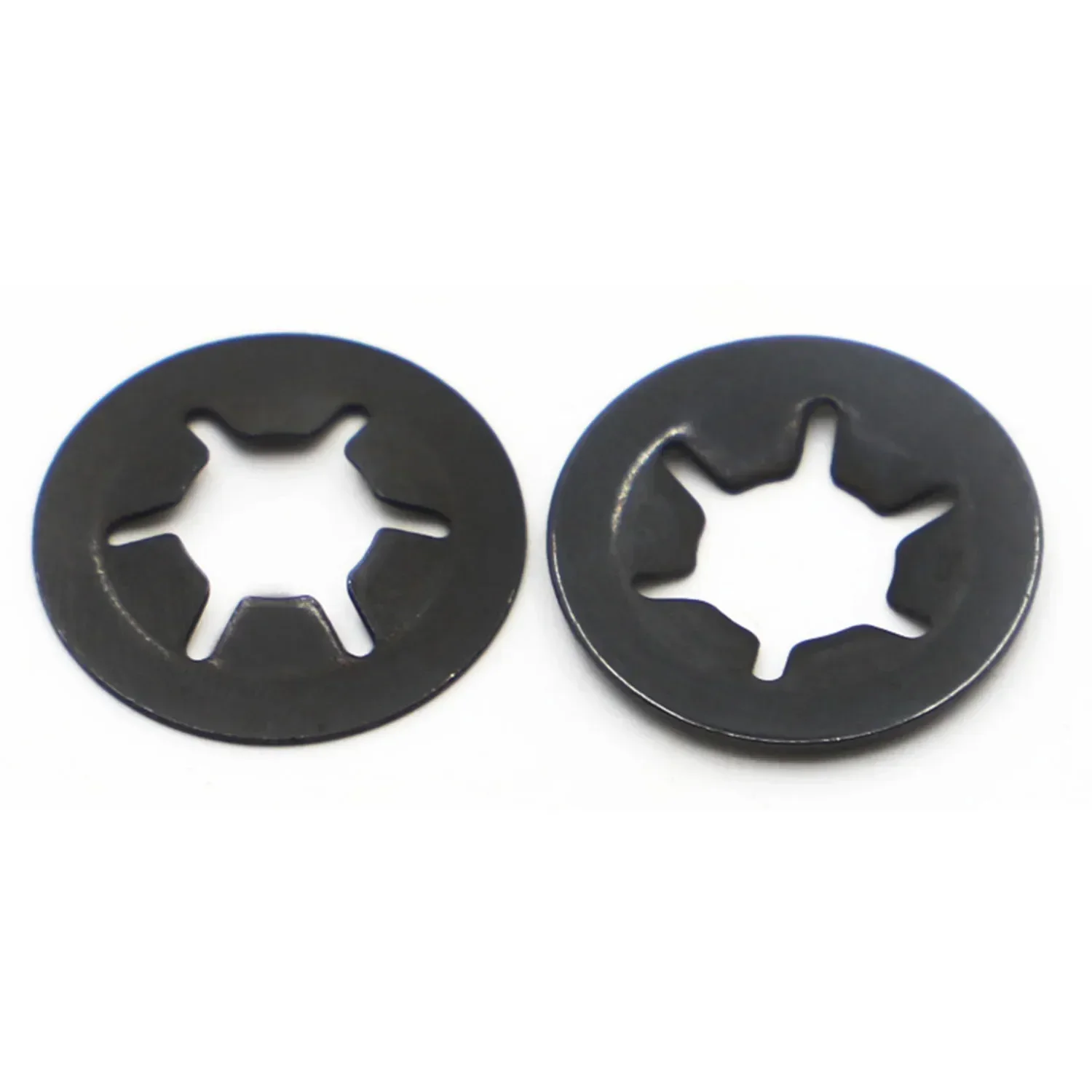 Black Tooth Starlock Push On Locking Washers Speed Clips Quick Speed Locking Washers M2 M2.5 M3 M4 M5 M6 M8 M10 M12