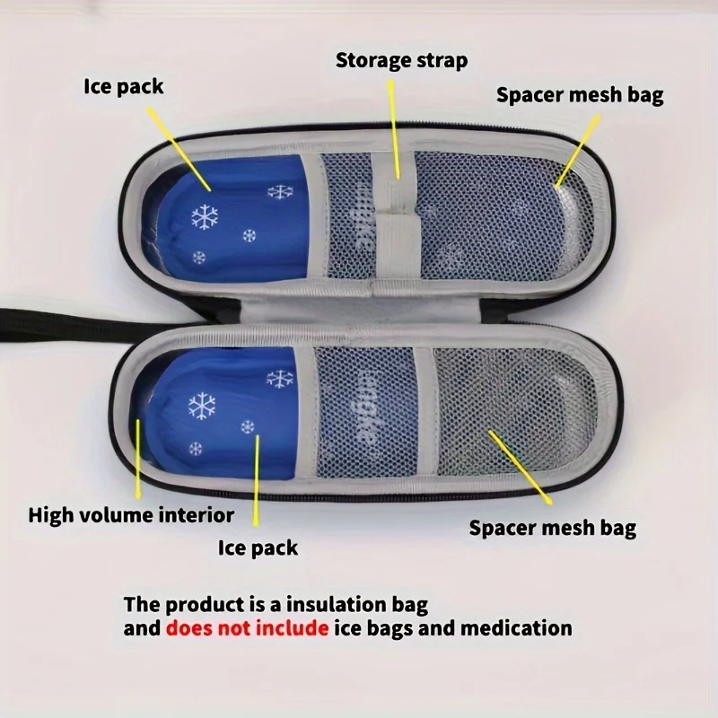 1/6 stücke Insulin Gel Eis Beutel Wiederverwendbare Kühlung Tasche Gekühlt Eis Streifen Kalt Isolierung Eis Pack für Schmerzen Relief Medizin lagerung – Detail 1