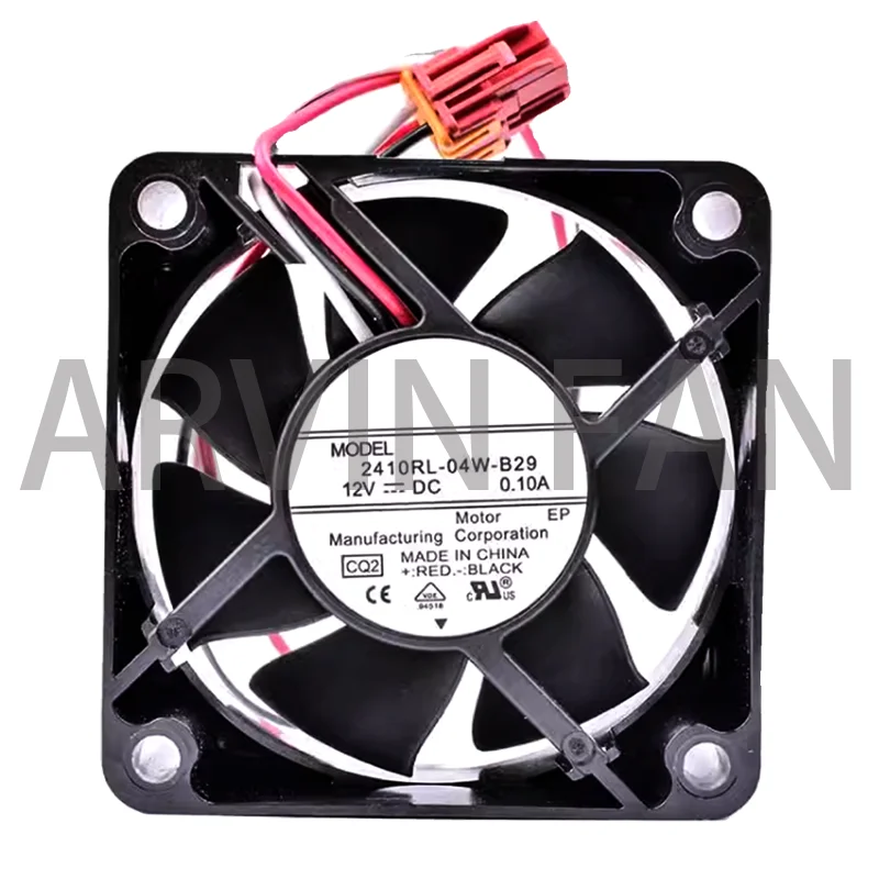 

COOLING REVOLUTION 2410RL-04W-B29 Вентилятор 6 см 60 мм 6025 12 В 0,10 А Вентилятор с двойным шарикоподшипником Вентилятор процессора компьютера и шайба Охлаждающий вентилятор