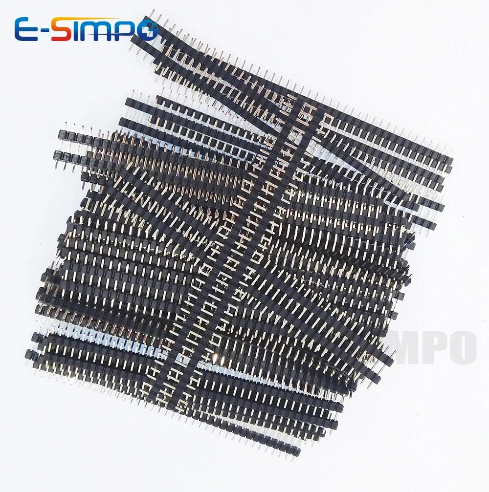 10pcs 2.0mm Board Spacer 1/2X40P Straight Single/Dual Row Double Plastic L8.7/11/15/21-35mm Gold Breakable PCB Male Pin Header