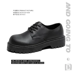 2023 Autumn New Men's Shoes Soft Leather Soft Bottom Leather Shoes for Men Men Breathable Leather Shoes for Men British Wind Sho