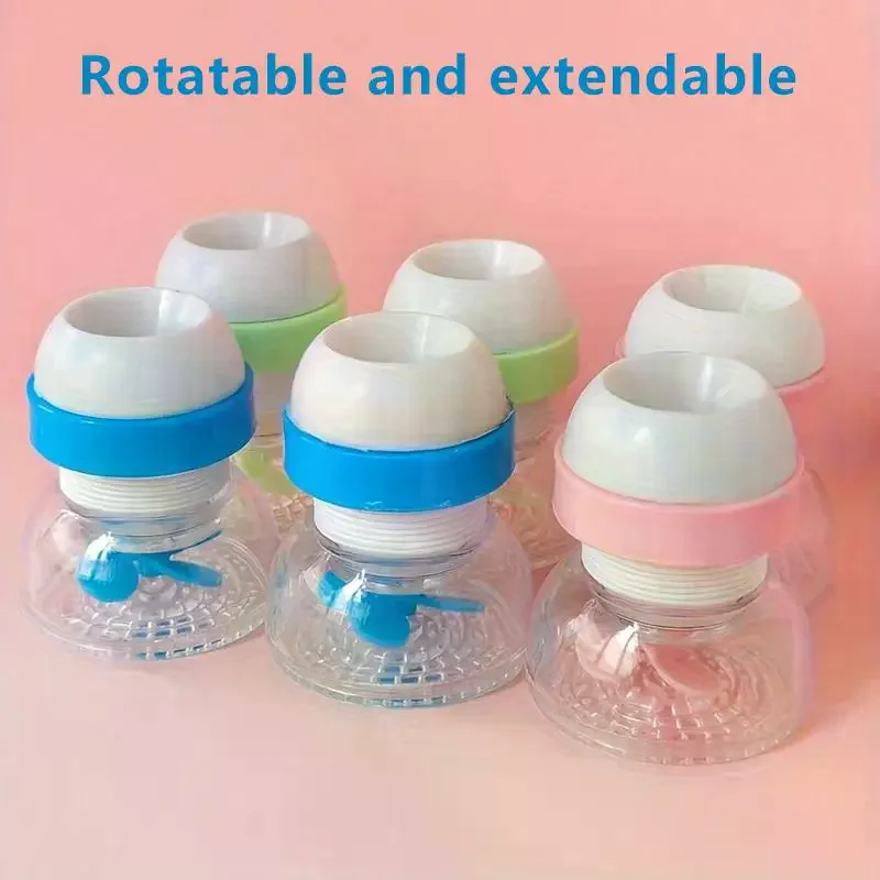

3-piece Elegant Snap-on Extender, Rotatable And Retractable Splash-proof Water Diverter, An Essential Fitting For Kitchen Sinks