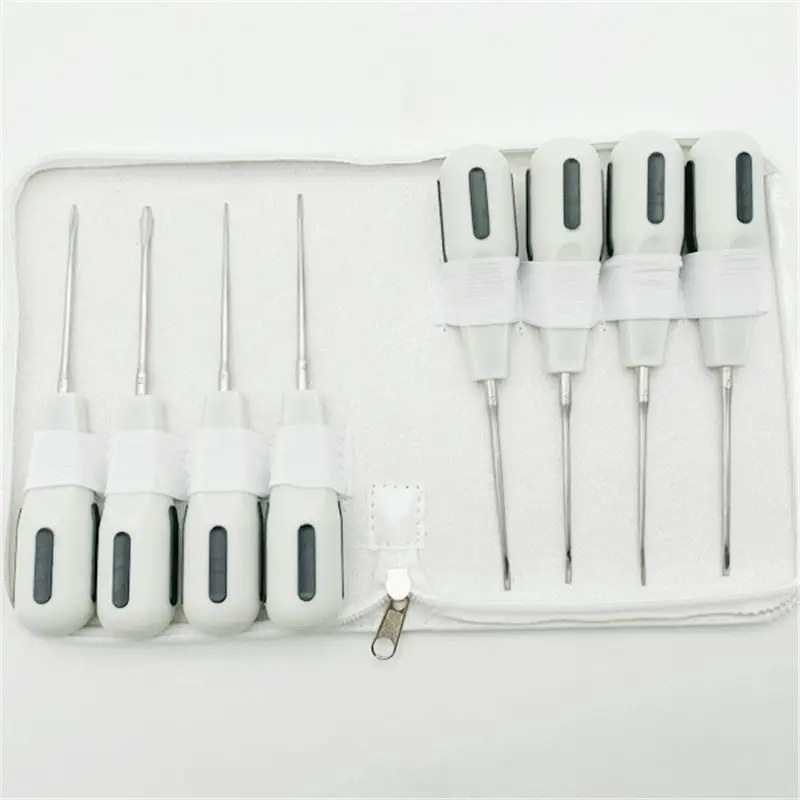 8Pcs Tool Set, Tooth Extraction Pliers, Stainless Steel Tooth Stand Set. s
