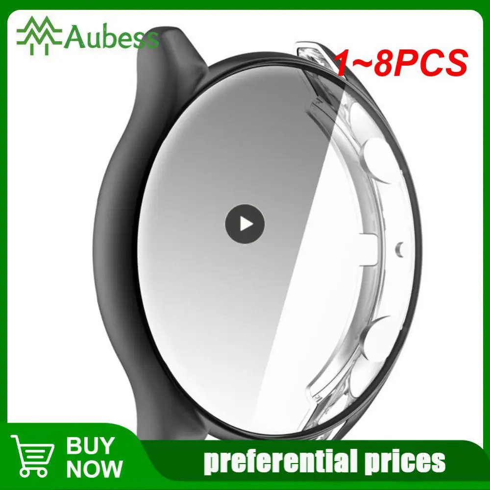 1~8PCS Full Screen Protector For Amazfit GTR 3 Case Smartwatch Silicone Protective Cover For Amazfit GTR3/2/2e Case Bumper