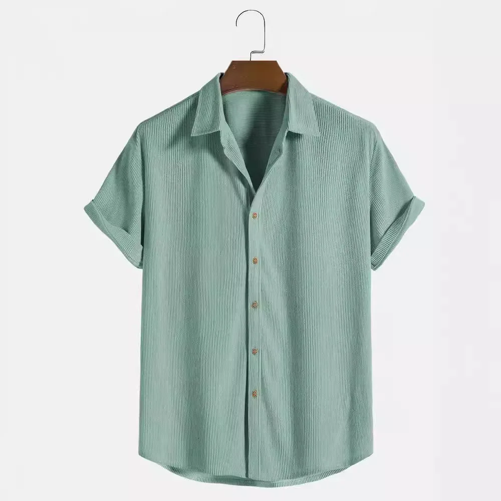 

Summer 2025 Men's Casual Loose Stripe ort Sve Beach Vaion irt Lightweight Comfortable Breathable Faionable Mens T...