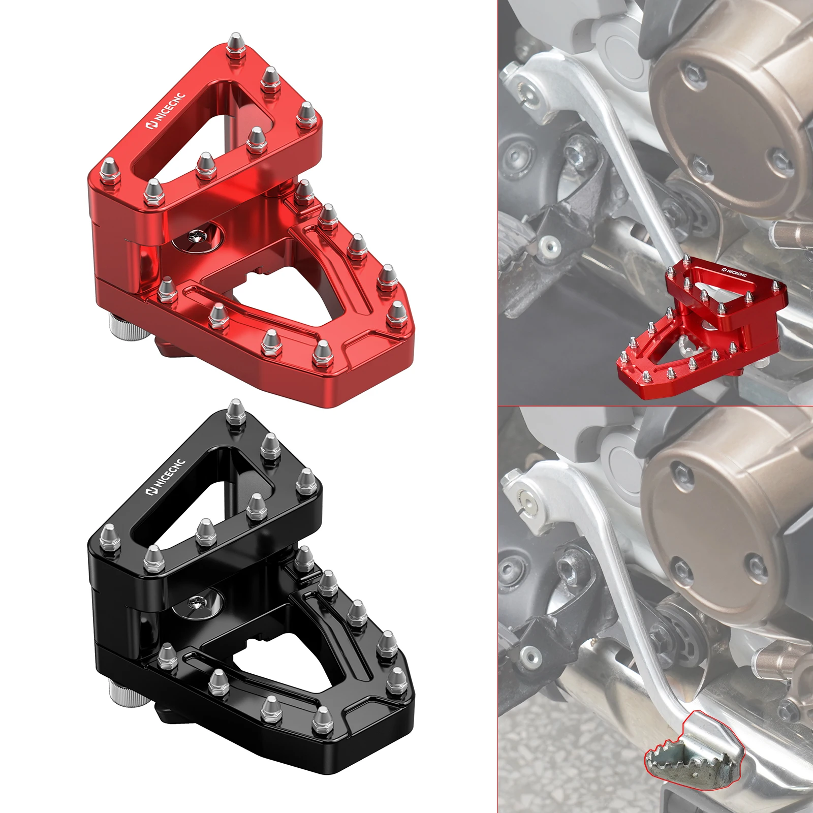 

Motorcycle Brake Pedal Extender Tip for Honda CRF1100L Africa Twin/Adventure Sports 20-25 CRF1000L Africa Twin/ADV Sports 16-19