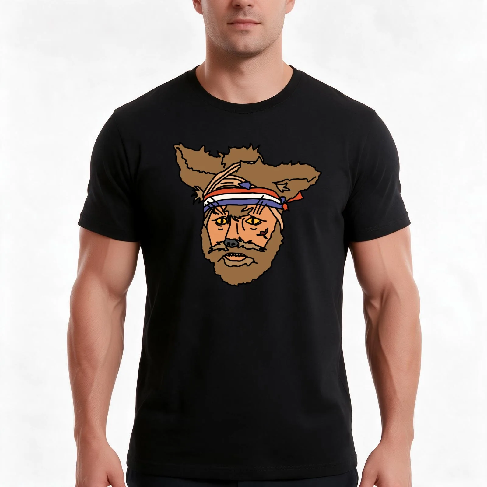 The Mighty Boosh, Crack Fox – Mejor camiseta unisex de moda hecha a mano idea de T-Shirt, Summer Casual Cotton Tee, 100% Cotton