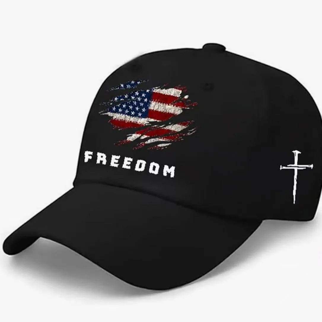 2025 New Embroidered American Anniversary Memorial Baseball Cap, Adjustable Outdoor Sun Hat Bill Cap
