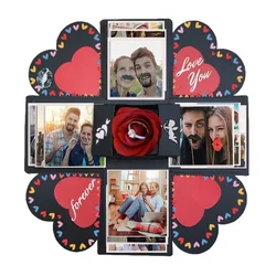 1Set Explosion Photo Album Gift Box Storage Box Valentine's Day Surprise Gift Box Romantic Couple Creative Gift