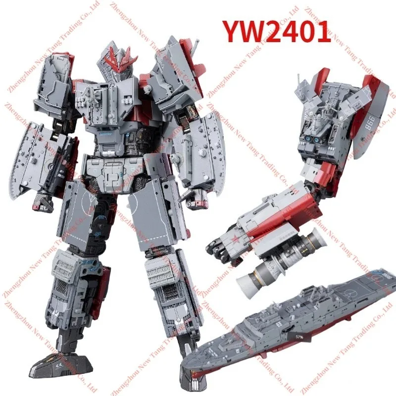 Auf Lager TOYSEASY YW2202 Xing Tian JS-02 YW2203 Zhu Rong JS-04 Min Institution He Alloy Warship Transformation Actionfiguren-Sammlung