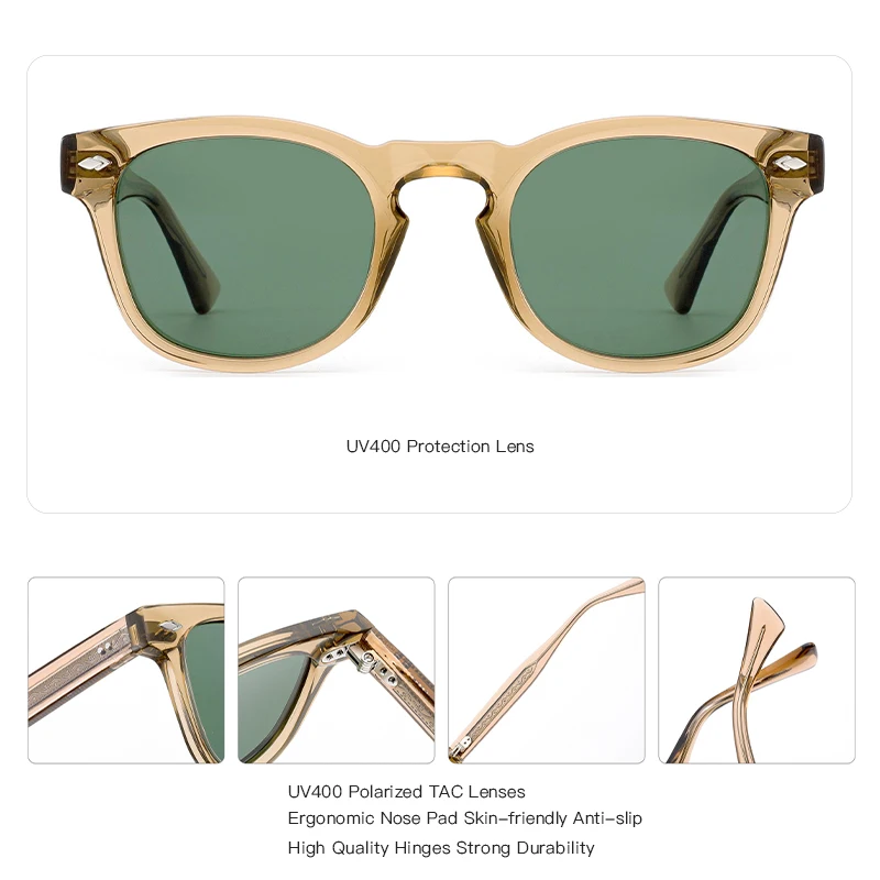 ZENOTTIC Popular Acetate Myopia Sunglasses Prescription Women Uv400 Polarized Corrective Sun Glasses RTA3604 - Image 5