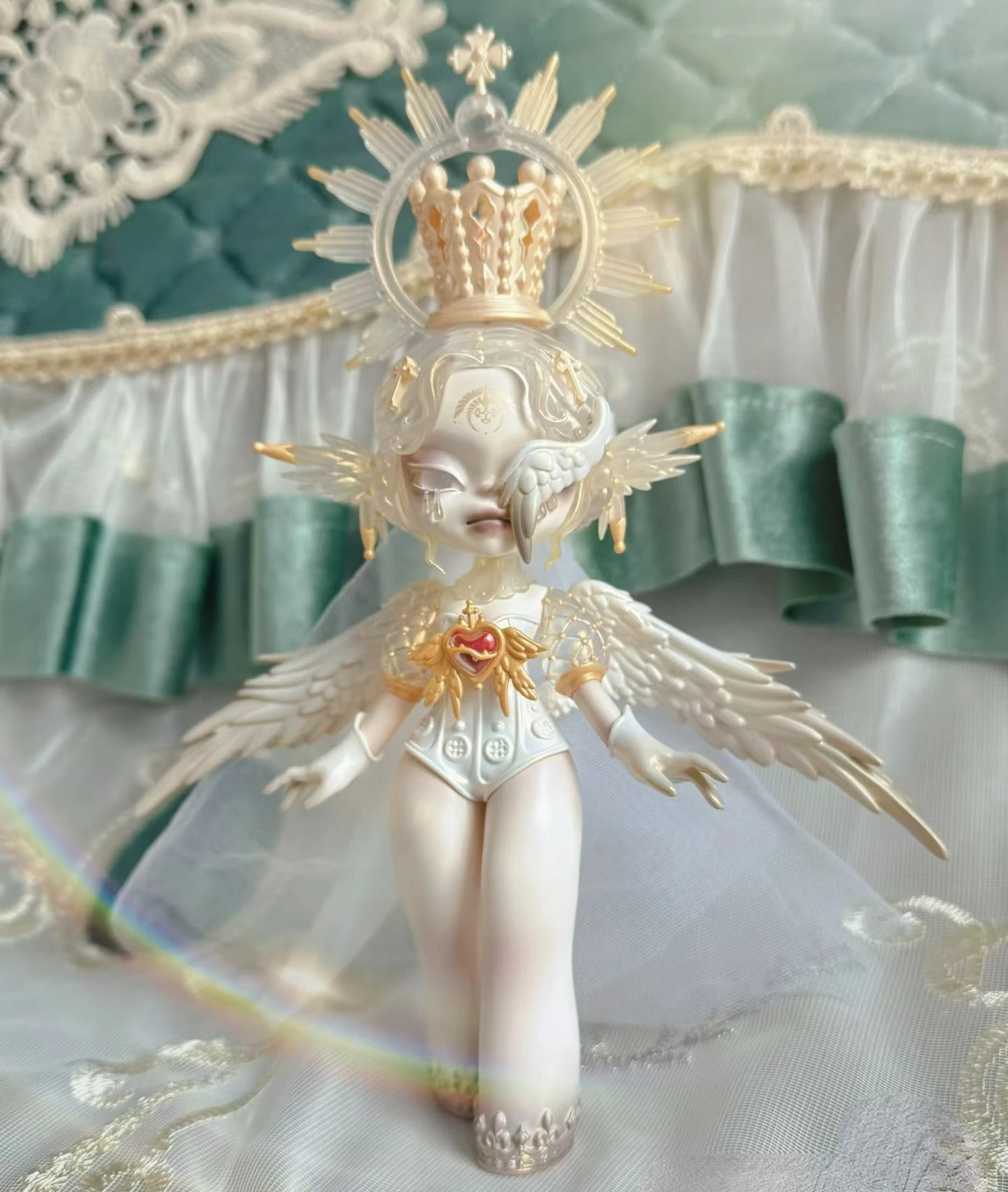 New Dominator Svia Goddess Figure Sad Angel Teras Doll with Wings Vintage Gothic Sun Queen Beauty Designers Toy Art Collection