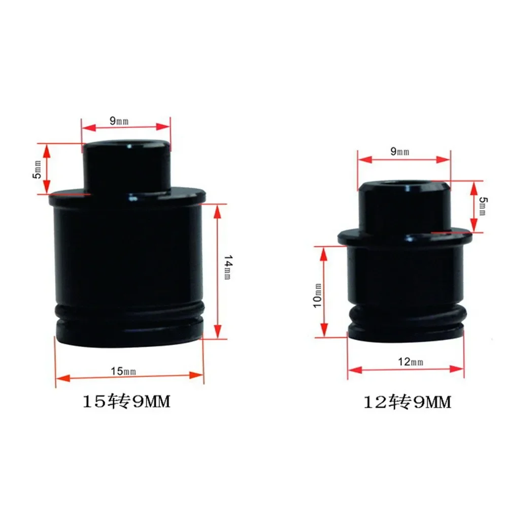

2Pcs 12/15mm To 9mm Thru Axle Quick Release Hub Conversion Adapter Fit Quick Disassembly Conversion Seat Head bike accessories