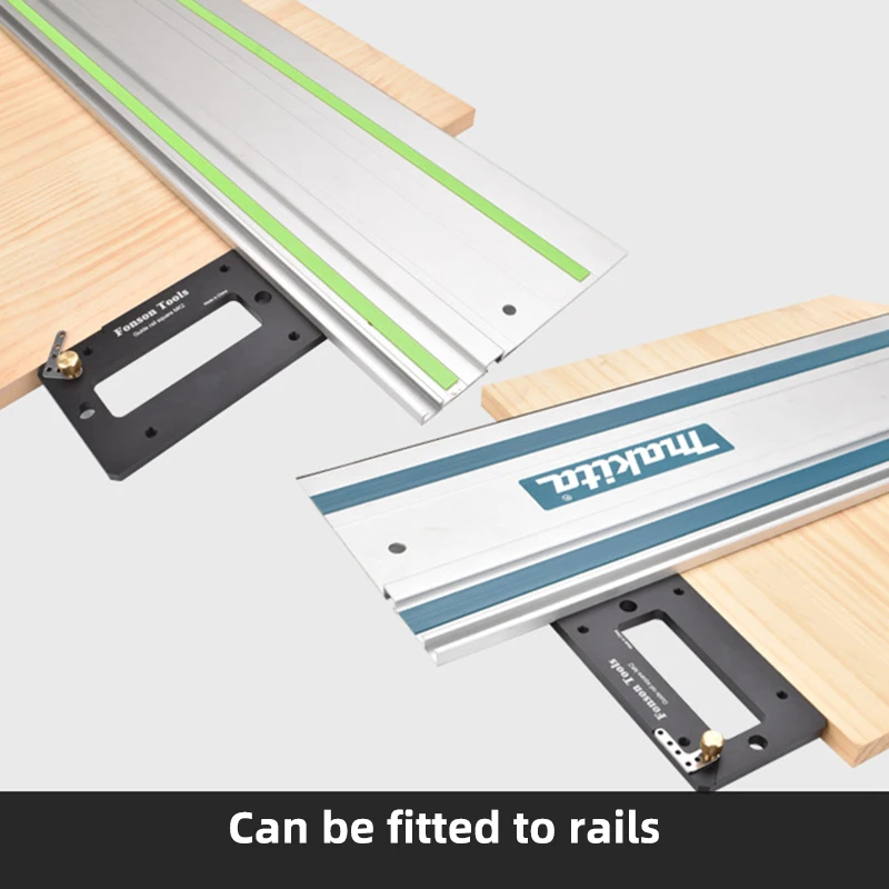 Imagem -02 - Square Guide Rail Clamp para Festool e Makita Track Saw Posição da Placa do Ângulo Direito Track Acessório Tool 90 Angle Stop