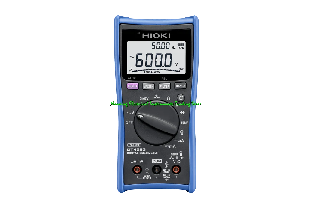 HIOKI DT4253  DIGITAL MULTIMETER 6,000 count display Low-pass filter function AC/DC1000 V,With mA DC, temperature