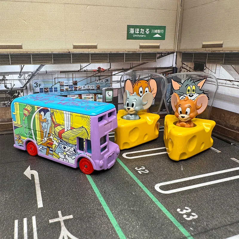 

Takara Tomy Tomica Dream Tomica SP Tom and Jerry, упаковочный автобус, мини-автомобиль, игрушки из сплава, литая под давлением металлическая модель для детей