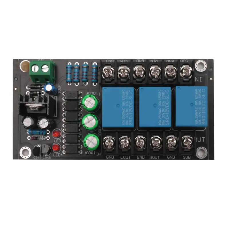 AEE7-300W Digital Amplifier Speaker Protection Board Relay Protection Module 2.1 Three-Channel Speaker Delay Protection