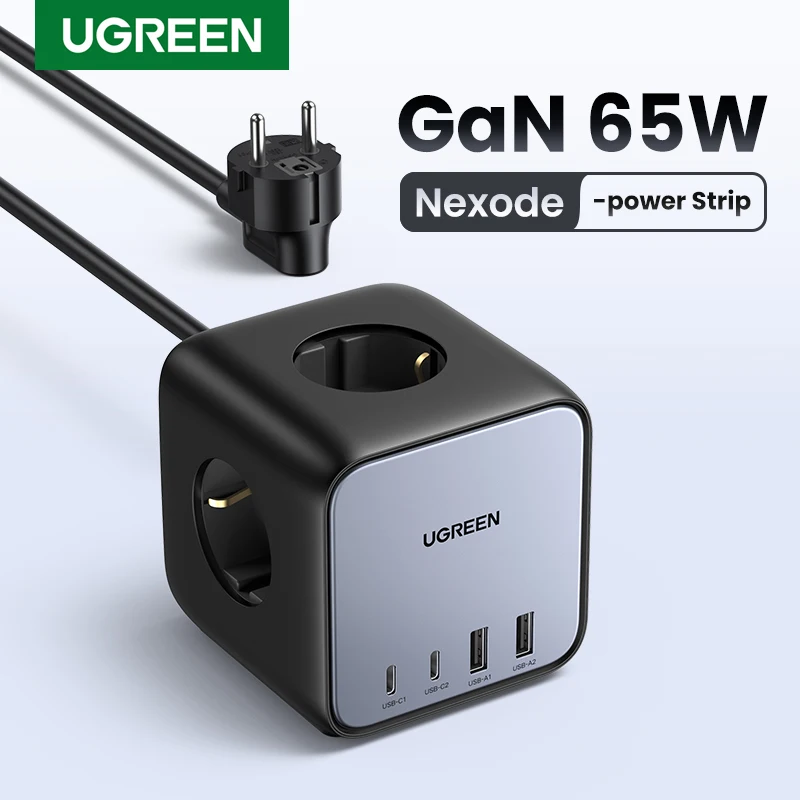 

UGREEN 65W Desktop Charger Power Strip Charging Station Fast Charging For Laptop Macbook iPhone 14 13 Phone Charger