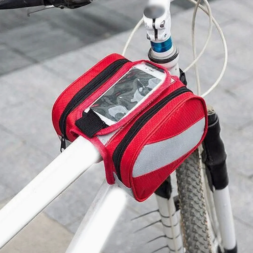 

Велосипедная сумка на верхнюю трубу рамы 18*5*12 см, универсальный чехол для хранения на седле и перекладине рамы, аксессуар для горного велосипеда, велосипедный багажник