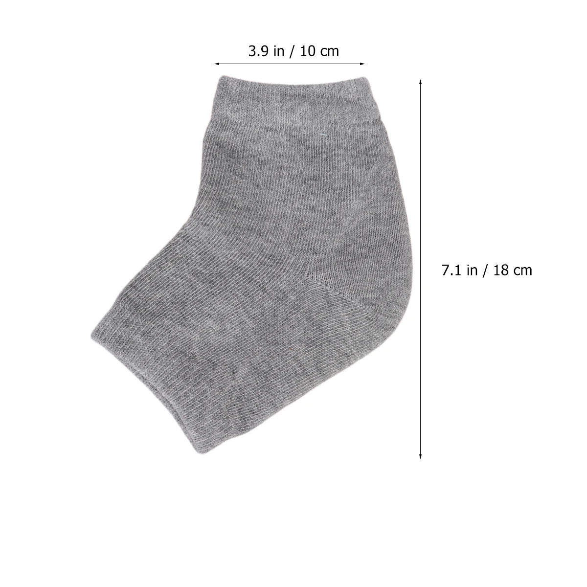 

2 Pairs Anti-crack Gel Socks Moisturizing Soft Fit Heel Polyester Cotton Elastic Wear-resistant Breathable Night Foot Care Tools