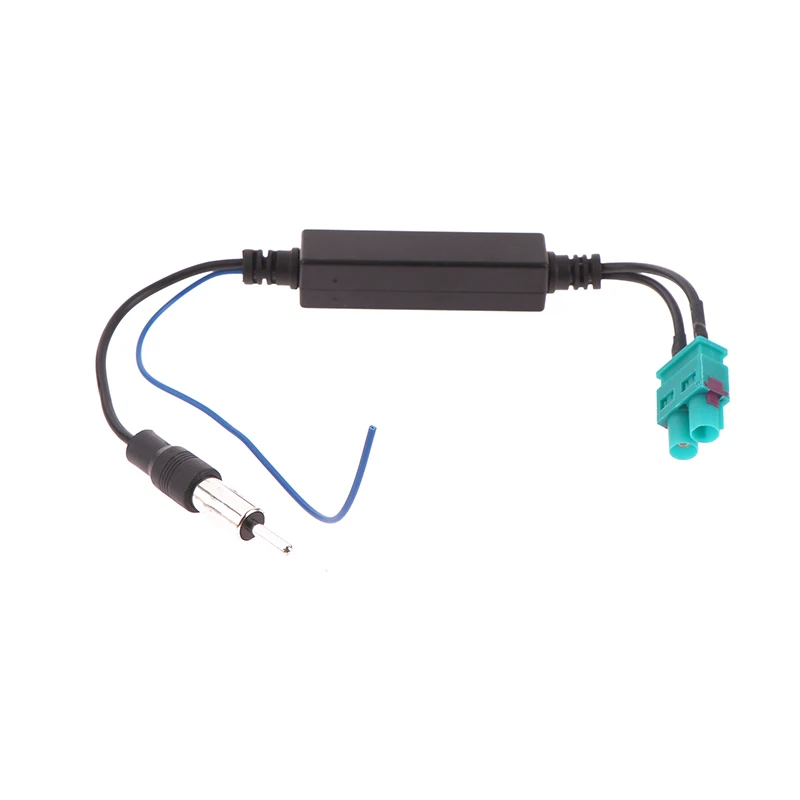 Convertidor de antena RF FAKRA de doble cabezal para coche, adaptador de antena de Radio FM con amplificador para Volkswagen Touareg/Cayenne