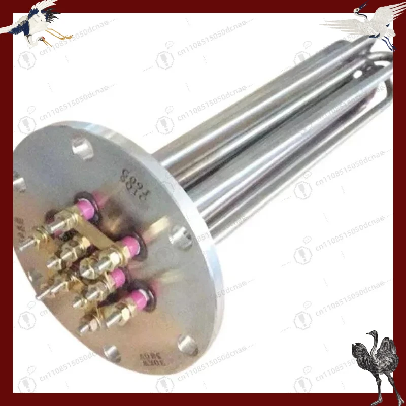 380V Stainless Steel Flange Heating Tube for Dry Burning Thermal Oil Water Tank Boiler Custom