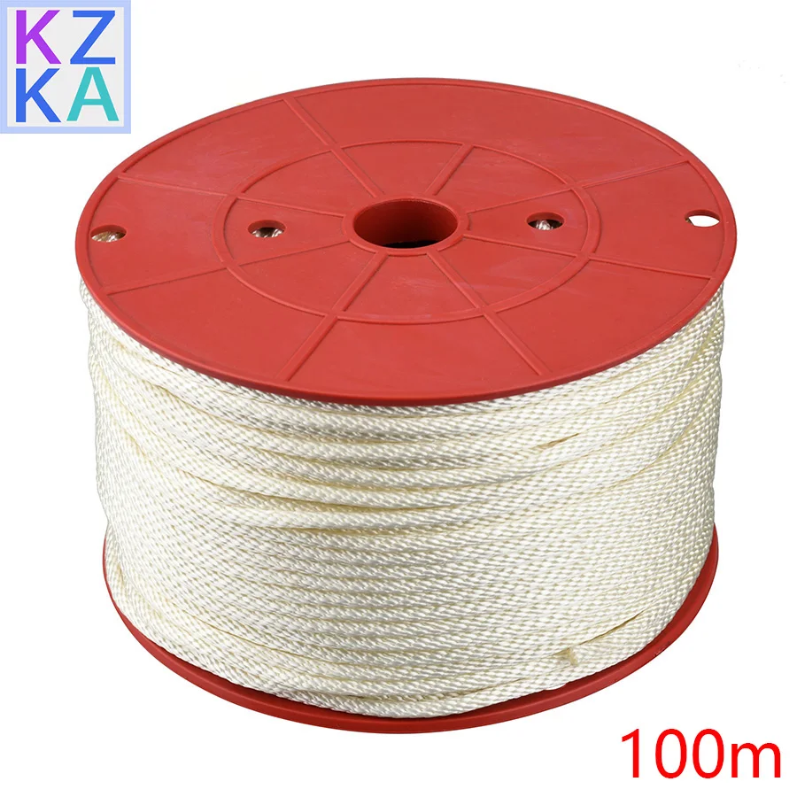 Nylon Rope Starter 90790-48194 90890-44373 90790-48192 100M 6MM 5MM 4MM For Yamaha Outboard Motor Boat Engine Replaces