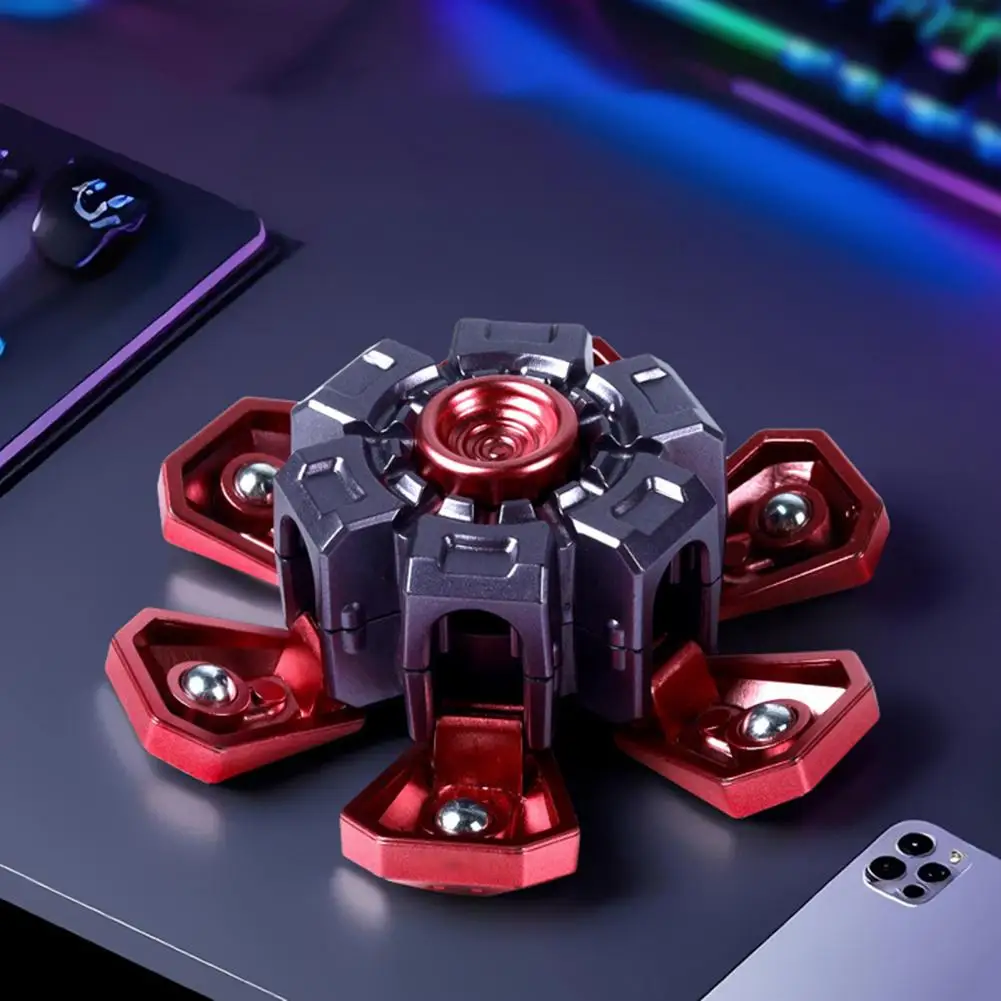 Uitschuifbaar pantser Draaiend speelgoed Draagbaar Uitschuifbaar pantser Fidget Spinnerspeelgoed voor stressverlichting Angst Ideaal voor tieners Volwassenen