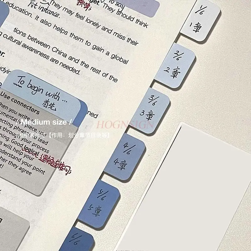 10sheets/120stickers Gradient Color High Beauty Index Stickers, Convenience Stickers, Stickers, Notes, Indicator Tags - view 3