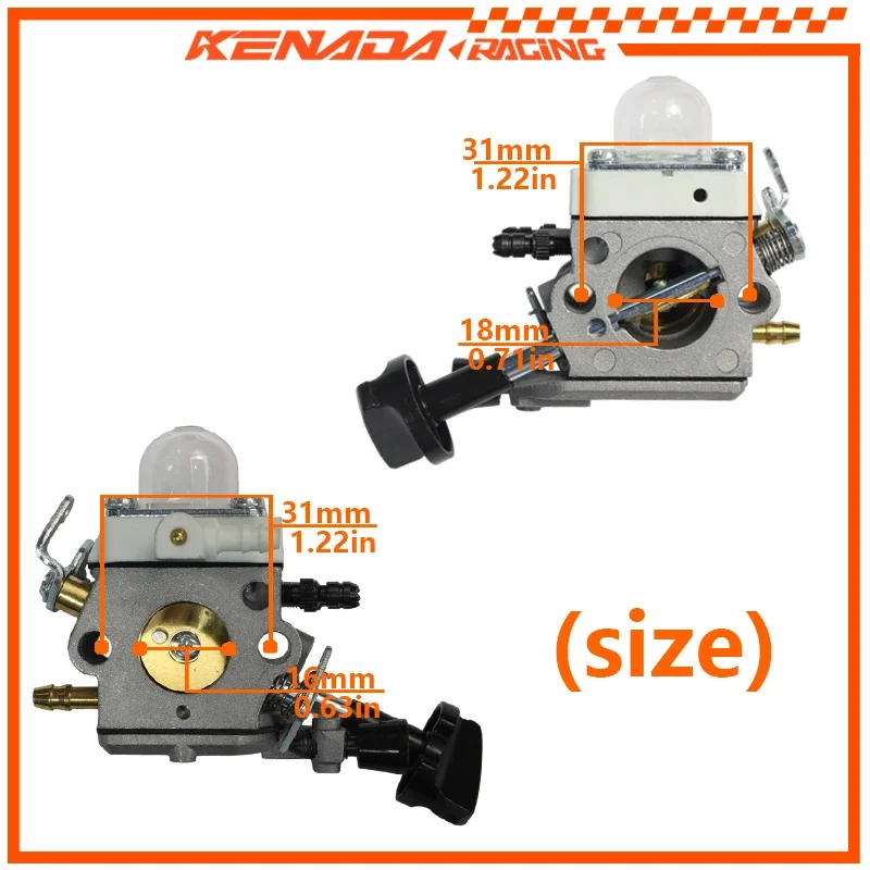 Handheld Leaf Blower Carburetor Kit For BG56 BG66 BG86 SH56 SH86 C1M-S260B 42411200615 42411200632