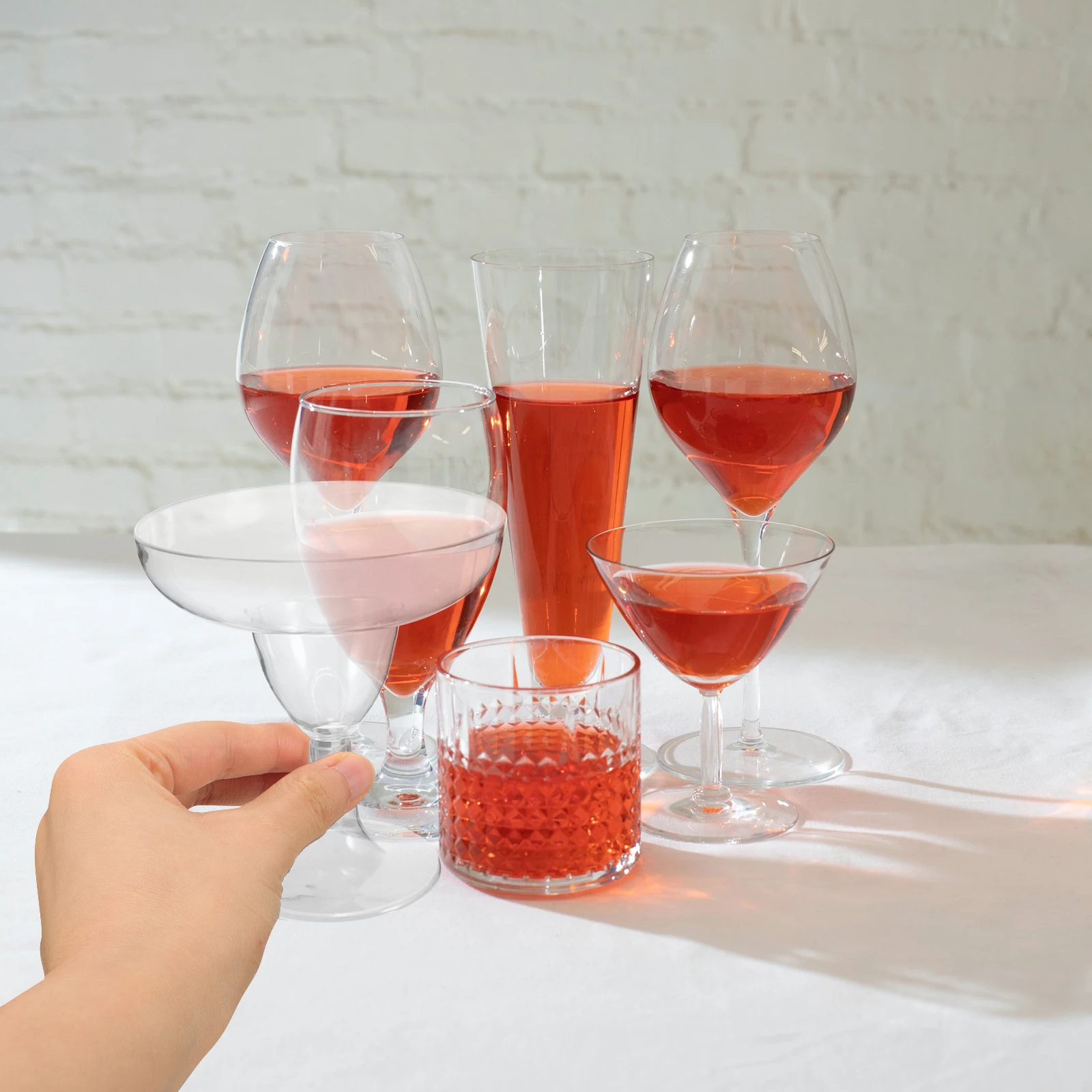 

20pcs Martini Plastic Cups Clear Cocktail Goblets Reusable Party Drink Cups Sweet Dessert Bar Tools 5oz