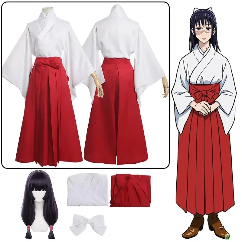 

Iroi Utahime Cosplay Jujutsu Kaisen Iroi Utahime Cosplay Costume Kimono Clothes Uniform Wig Suit Halloween Women Costume Party