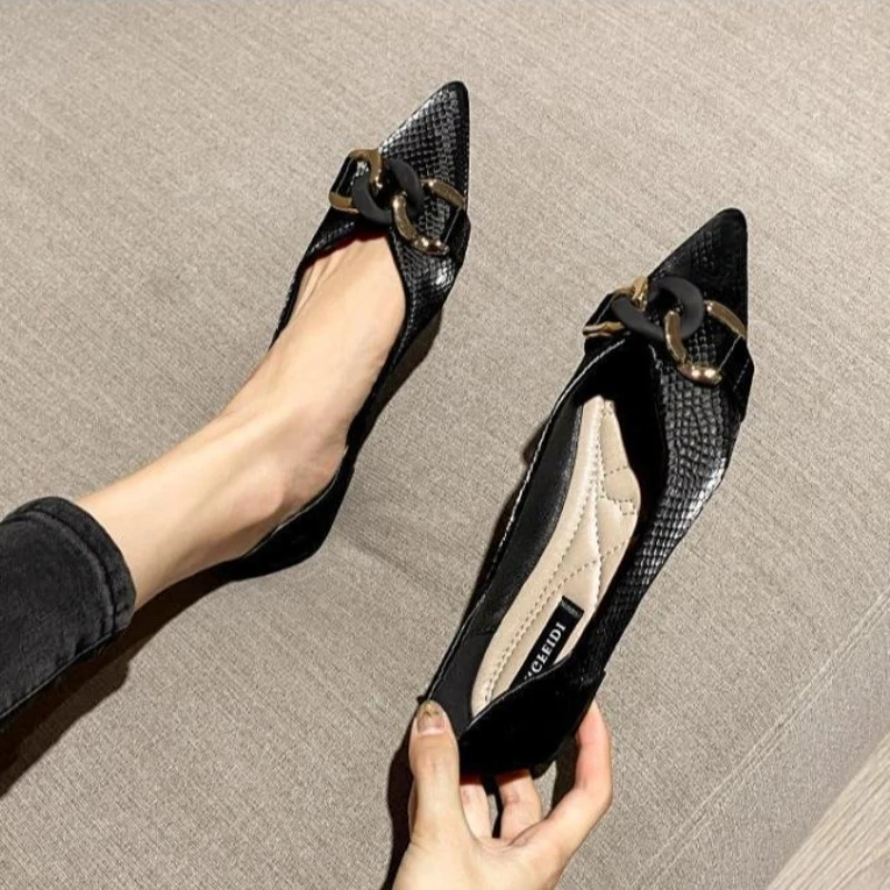 

Comfortable Gentle Fairy Inspired Pointed Toe Flats Women Spring 2026 New Versatile Flat Shoes Big Sizes