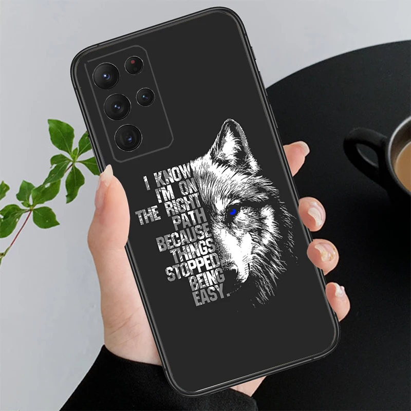 

Phone Case For Samsung A55 A16 A56 A36 A35 A15 A53 A54 A33 A34 A25 A05S A52 A52S A14 A26 A71 Animal Wolf