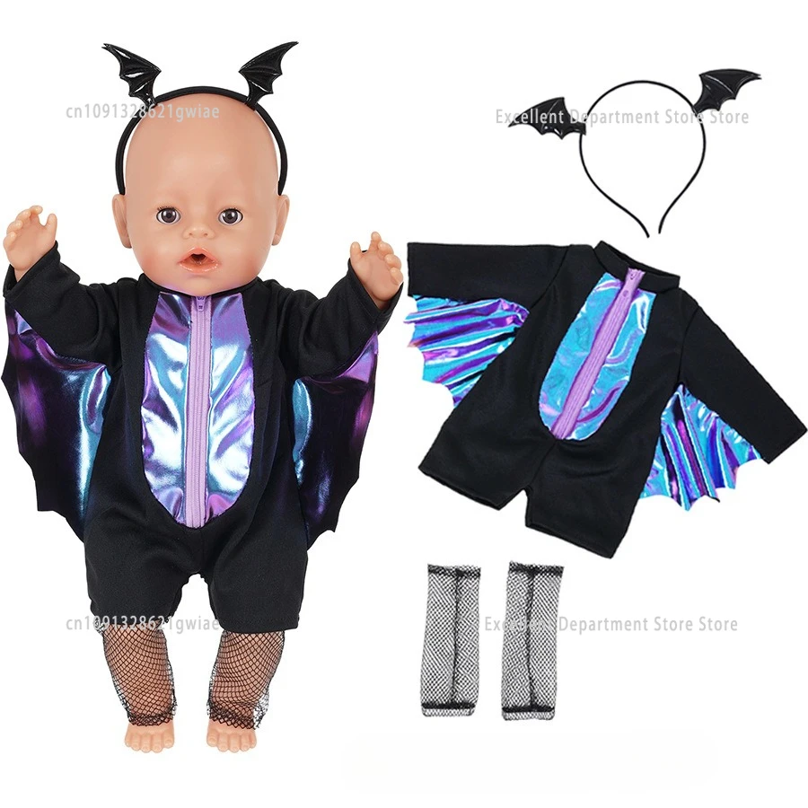 

Новая одежда для кукол реборн, осенне-зимняя одежда для кукол США, 18-дюймовая кукла, одежда на Рождество и Хэллоуин для новорожденных 43 см