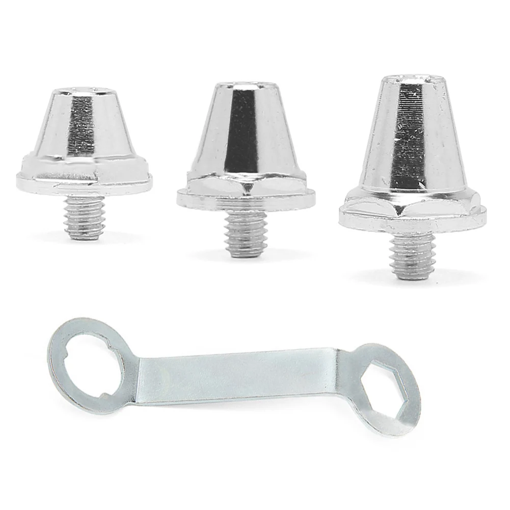 

12 шт./компл., шпильки для футбольных бутсов, стабильные футбольные шпильки для регби, твердые металлические шипы для футбольных кроссовок с резьбой M5 для занятий спортом