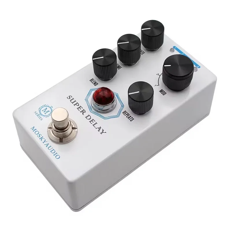 Mosky Super Delay Pedal,Analog-style Tape Delay Effect with Modulation Options,Delay Guitar Pedal