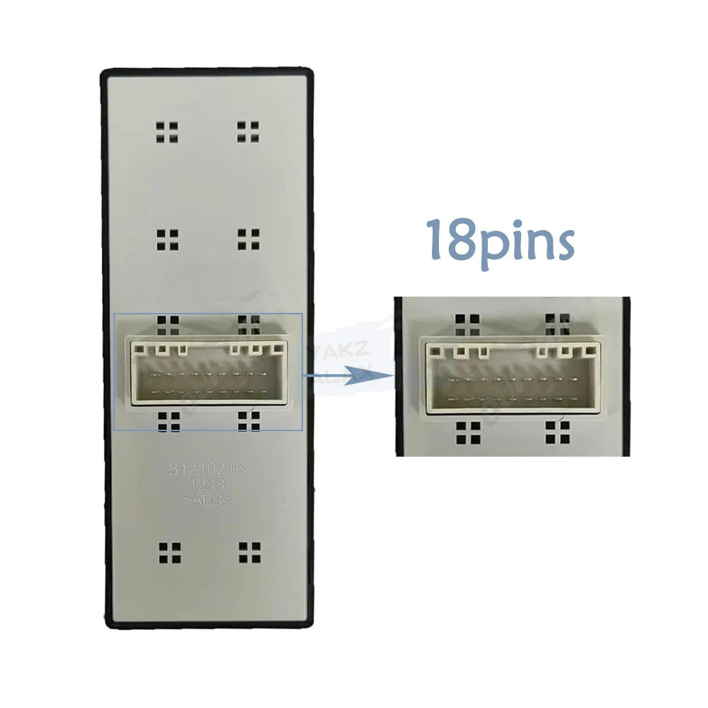 93570-K6200NB 93571-K6200NNB لشركة هيونداي I10 2020 2021 2022 2023 2024 2025 زر مفتاح التحكم في النافذة الأمامية اليسرى 18 دبابيس