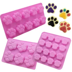 Cat Claw Shape Chocolate Silicone Mold DIY Baking Cake Decoration mold Candy Pudding Jelly Soap Mold Drip Glue Mold Ice tray