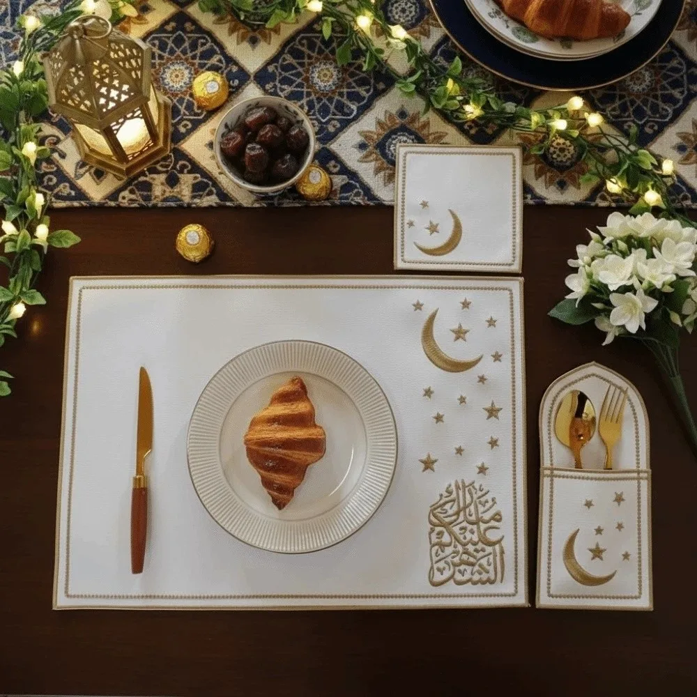 3Pcs White Eid Al-F…