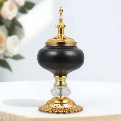 

1Pcs Iron Craft Aroma Stove Hollow-Out Design Desktop Censer for Home Decor Aromatherapy Furnace Essential Oil Diffuser