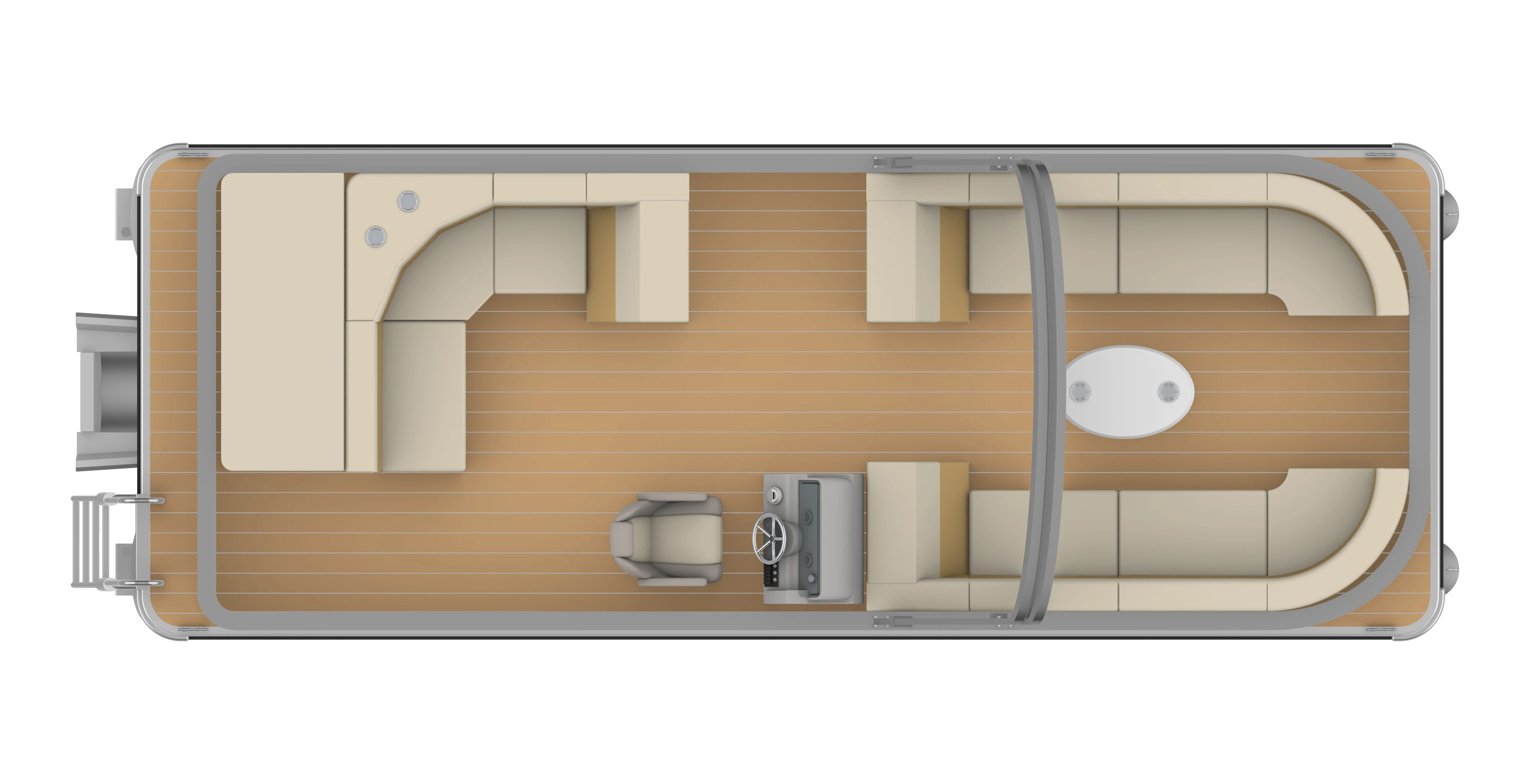 OEM Designs Welcome Multi-Purpose FRP Pontoon Vessel Luxury Yacht for Fishing Leisure Transport Aluminum Welded for River Use