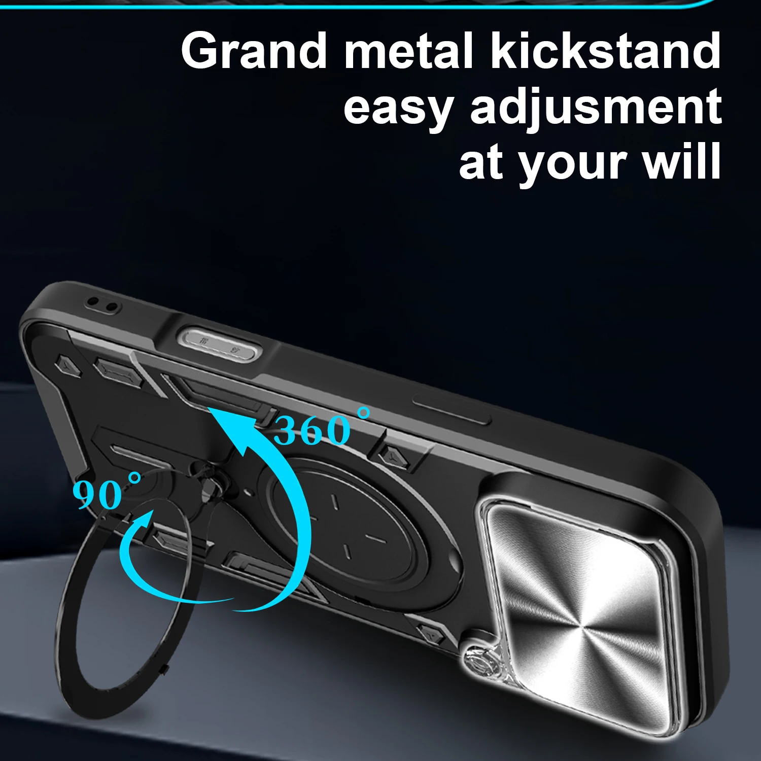 آيفون 17 برو ماكس حافظة مدرعة مقاومة للصدمات آيفون الهواء الدائري حامل كاميرا كامل عدسة حماية الغطاء الخلفي حالات الهاتف